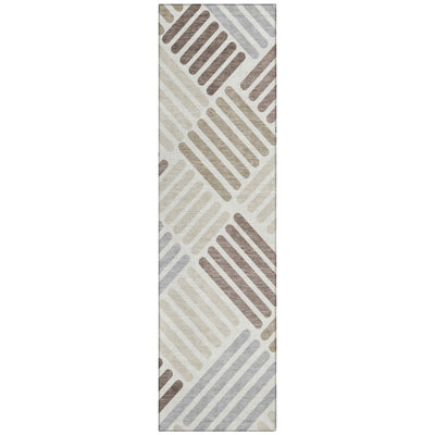Machine Washable Indoor/Outdoor Adalaide ACN2339 Geometric Rug
