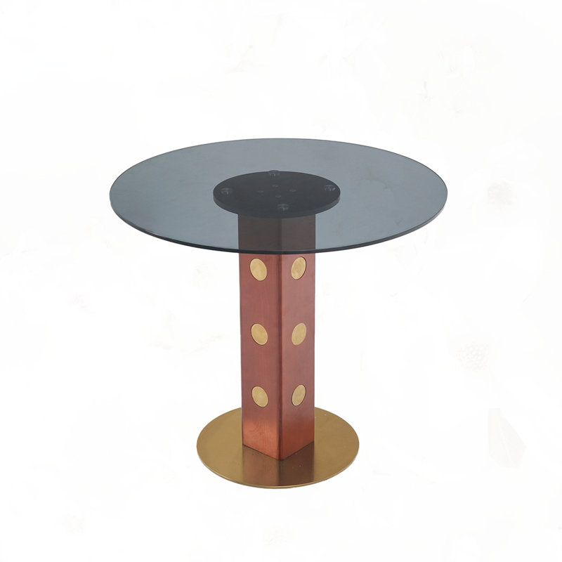 Table de salle à manger Modern, Verre trempé, Noir