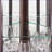 Cabinets Dark Cherry Corner Curio with Lights Adjustable Shelves 69.84"H x15.31"W x15.31"D | Traditional | Living Room