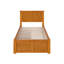 Madison Solid Wood Platform Bed with Panel Footboard and Storage Drawers-96140374