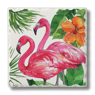 Stoneware Square 4 Piece Coaster Set