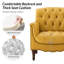 Fauteuil en cuir véritable capitonné l 32 po Orme-122503355