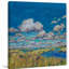 «Summer Clouds and Marsh», reproduction d'art sur toile tendue-20677702