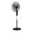 BLACK+DECKER BFSD116B 16" Oscillating Dual-Blade Stand Fan with Remote, Adjustable Height, Black