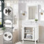 Meuble-lavabo 24 po avec lavabo supérieur-112031654