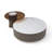Modern Round White Nesting Coffee Table Set