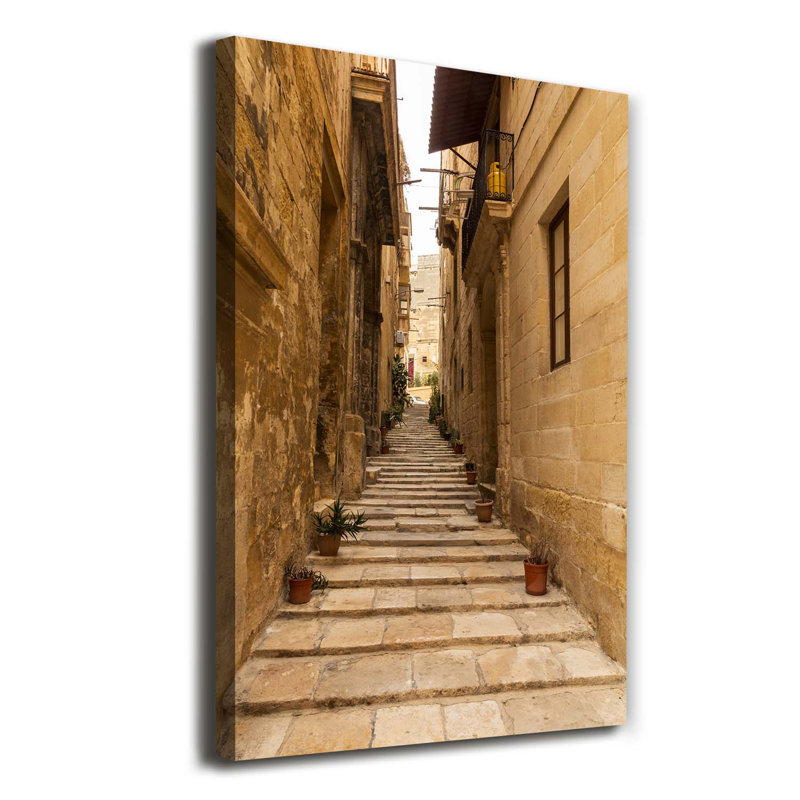 Streets In Malta - Wrapped Canvas Print