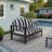 Oltjana Right Arm Outdoor Loveseat With Sunbrella Cushions-122444630-124071212