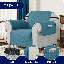 Quilted Reversible with Pockets and Adjustable Strap Armchair Slipcover-830838965
