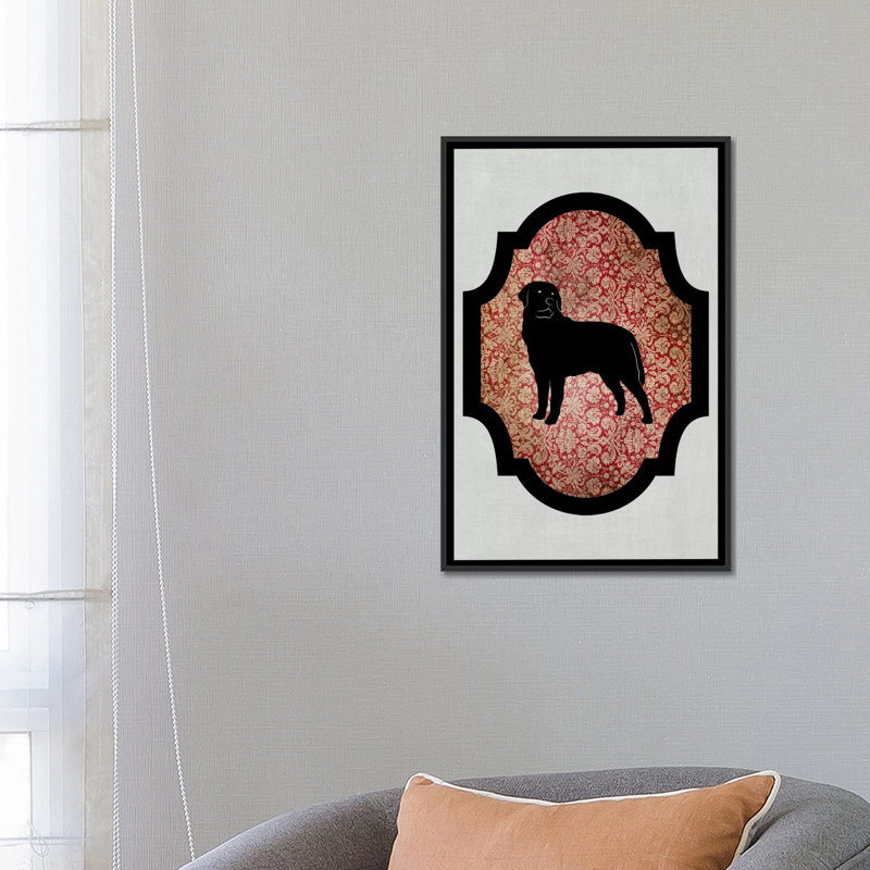5by5collective «Rottweiler II», impression sur toile tendue, H 26 po x l 18 po x P 1,5 po, Toile avec cadre noir