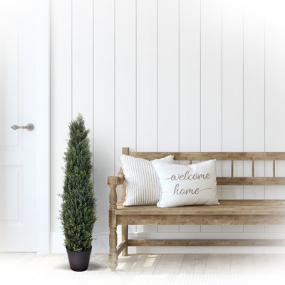Faux Cypress Topiary in Pot