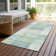 Machine Washable Indoor/Outdoor Christain ACN1256 Seafoam Rug