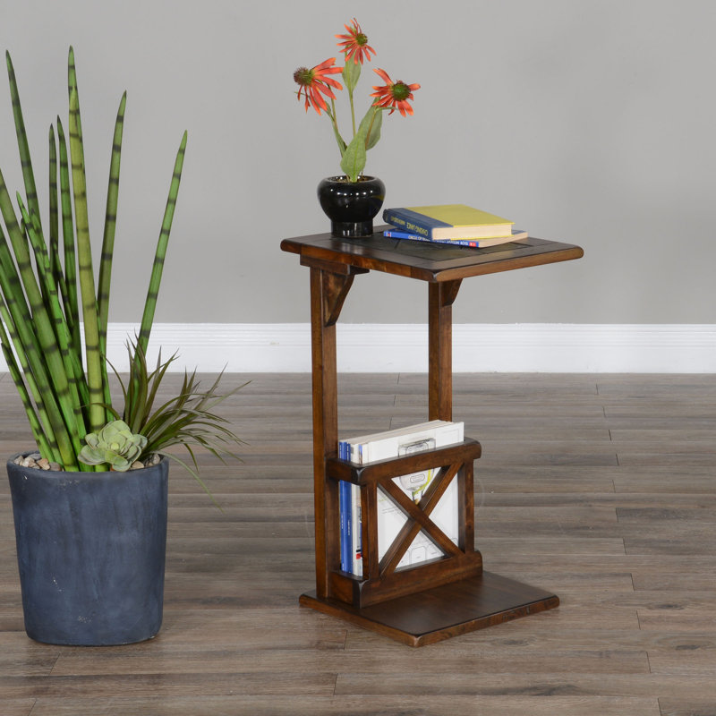 Felicia  End Table, Antique Charcoal