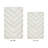 Annaclara Premium 100% Cotton 2 Piece Bath Rug Sets with Non-Slip Backing, Machine Washable, Luxurious Chervon Pattern Super Absorbent & Tufted Weave Bath Mat for Bathroom, Shower, and Tub-122444782-97657151