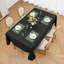 140×100cm Rectangular Faux Linen Water Resistant Wipeable Tablecloth-1973534225