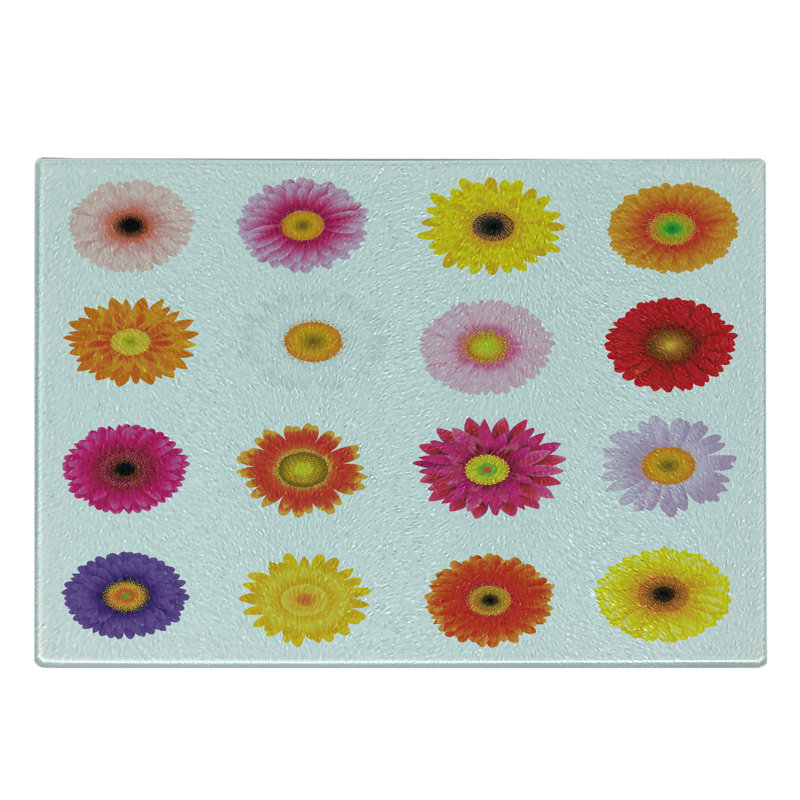 Multicolore planche à découper Ambesonne Gerber Daisy