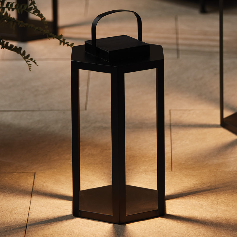 JOYCE SOLAR LANTERN 18", 18", Black