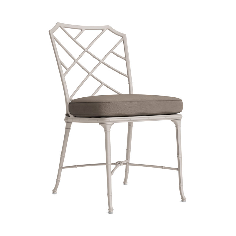 Calcutta Outdoor Dining Side Chair, Fusion Natural, Tan, Dove Smooth