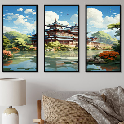 «Tranquil Japanese Landscape - China», art mural