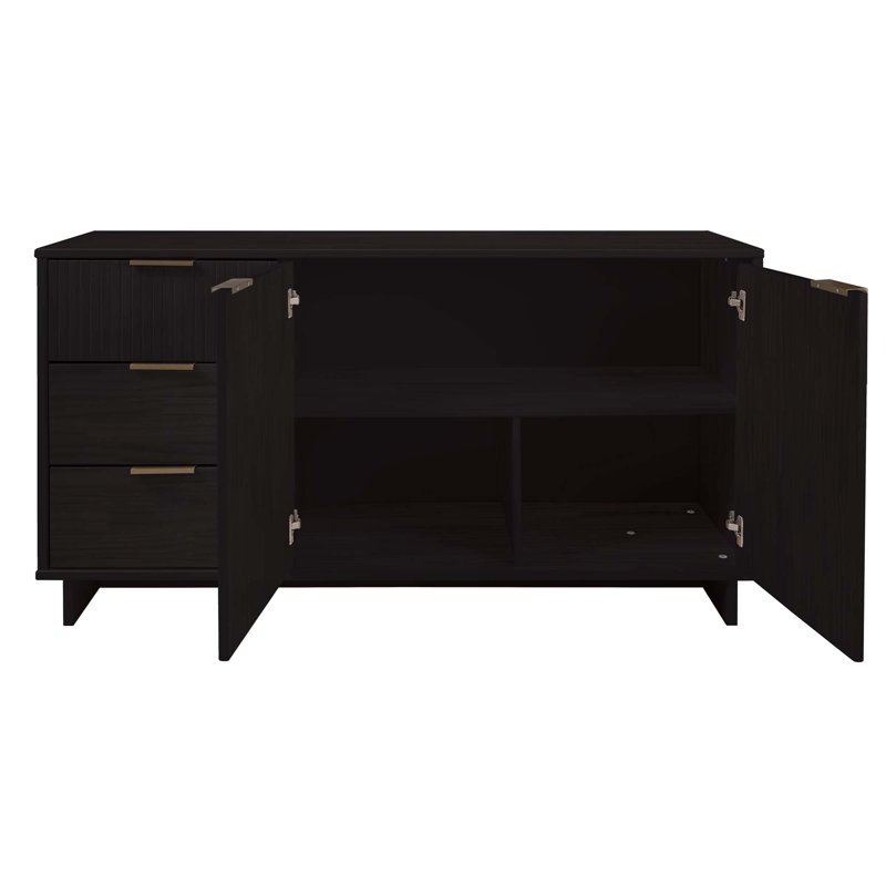 Granville 55" Sideboard In Black, Black