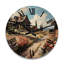 Horloge murale en bois campagne-426093287