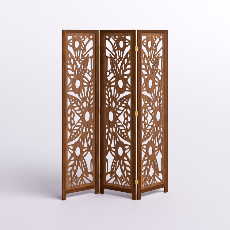 Cloison pliante en bois massif Antroy, 3