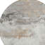 Tapis intérieur rond lavable abstrait ivoire et gris 8 pi