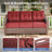 Craftedcane 7-Pieces Outdoor  PE Wicker Patio Conversation Set With 6" Thickness Cushions-2122703290
