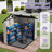 8*6 Modern Resin Storage Sheds With Reinforced Floor,Lockable Door and Ceiling Hook-121792850