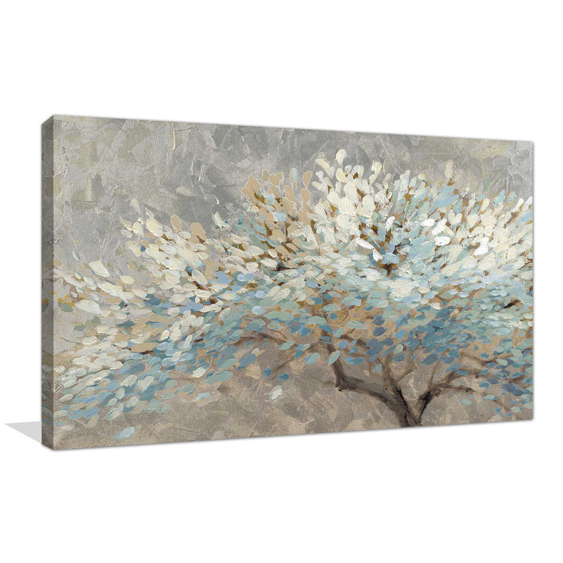 " A Thousand Silver Lifetimes " Acrylic Painting, 28" H x 48" W, Wrapped Canvas, No Frame