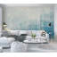 Papier peint amovible abstrait abstrait paysage urbain bleu-154240320