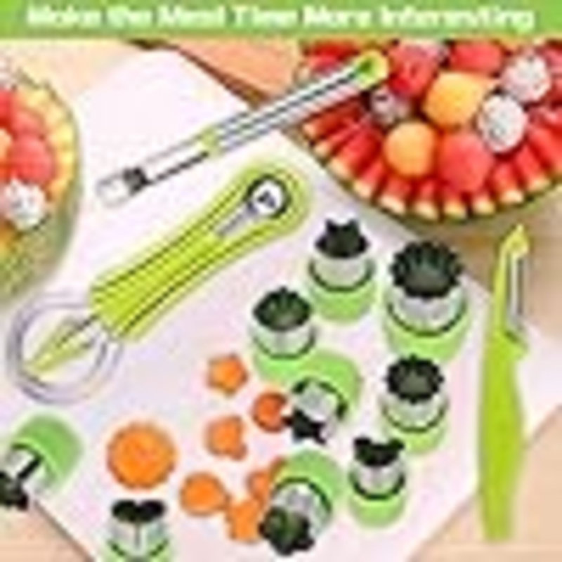 Ensemble de 14 balles Melon - Ensemble d'outils à fruits en acier inoxydable 4 en 1