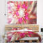 Tapisserie abstraite à motif floral exotique rose-28495930