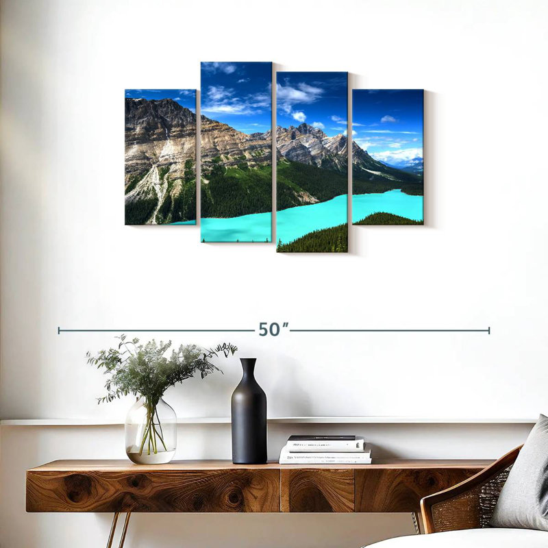 Alvord turquoise, lac Peyto, H 22 po x l 36 po