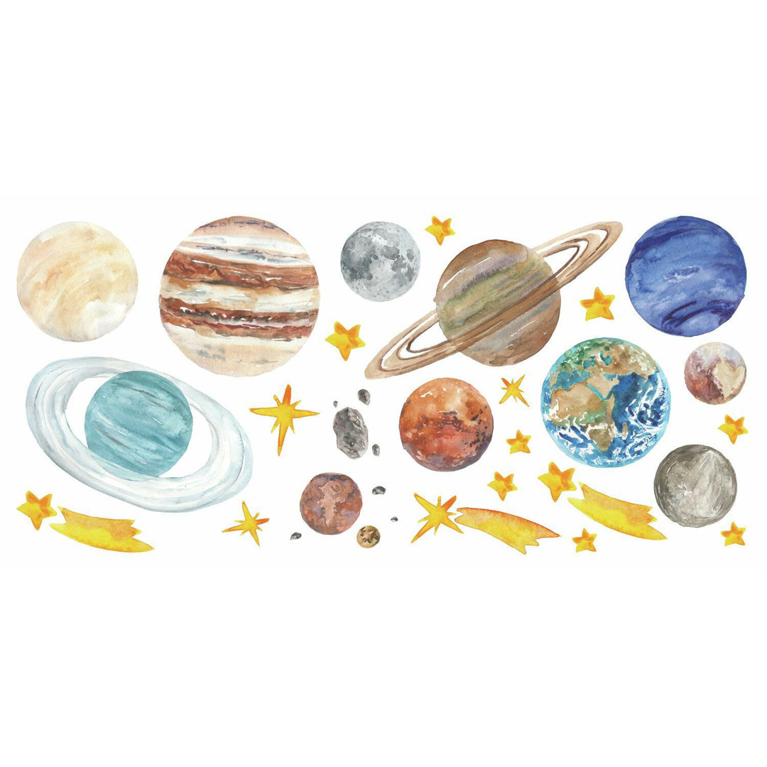 Astrology & Stars Non-Wall Damaging Wall Decal Zoomie Kids