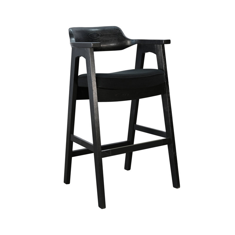 Wren Counter Stool, Black, Black, Bar Stool (30" Seat Height)