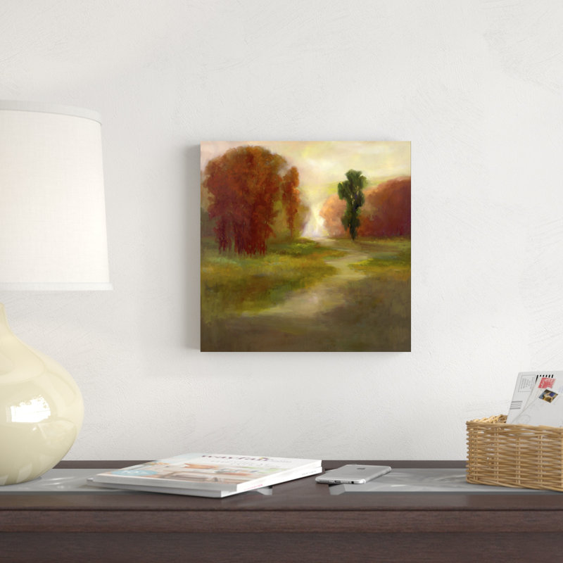 Arbres d'automne, H 12 po x l 12 po x P 1,25 po