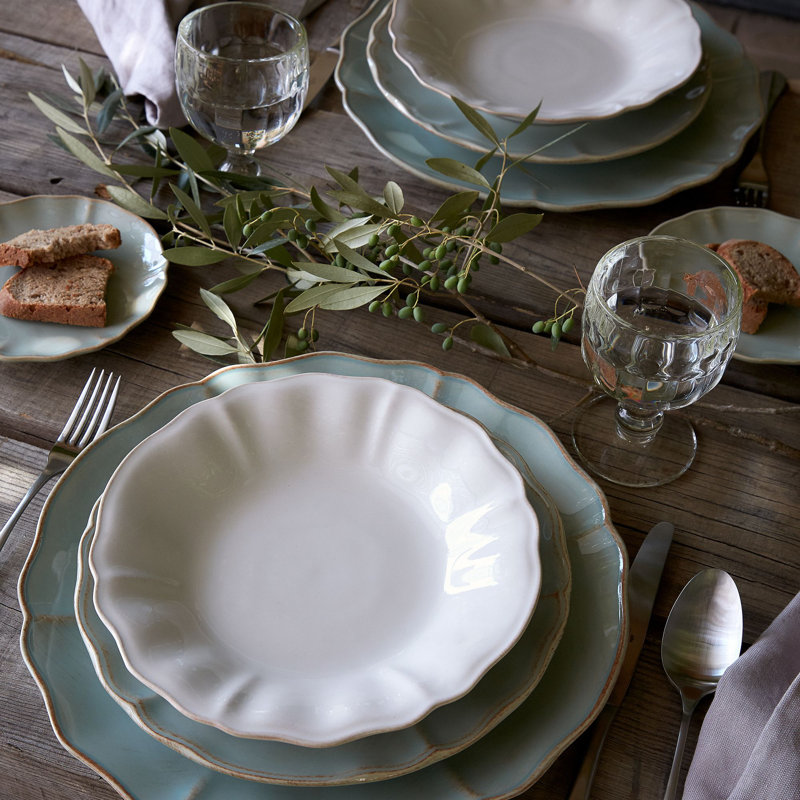 Alentejo Fine Stoneware Salad/Dessert Plate, Turquoise