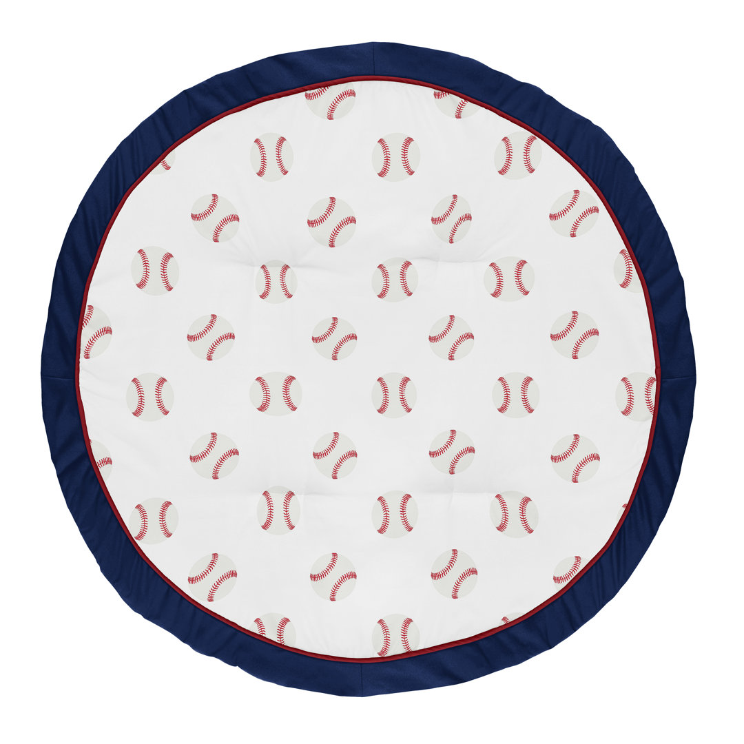 Baseball Patch Baby Fabric Playmat Sweet Jojo Designs