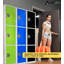 Casier 3 portes 72 po x 12 po x 12 po en acier à 3 portes avec serrure à clé - Rangement pour employés, étudiants, salle de sport, lieu de travail - Comprend des crochets, une ventilation et un porte-carte - Assemblage facile-44192920