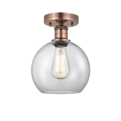 Glass Semi Flush Mount