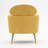 Demetrius 30'' W Barrel Armchair with Flared Metal Feet-69491129