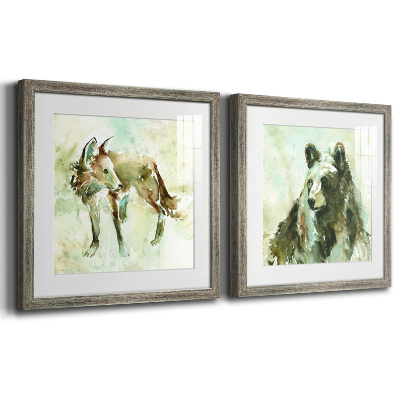 Cadre photo, ensemble de peintures sur papier