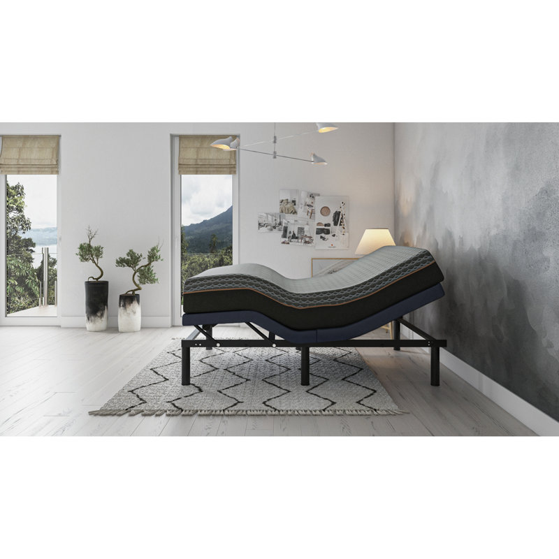 Twin Xl Adjustable Bed Base - 850 Lbs Load Capacity, Programmable Memory Position, Head And Foot Adjustment, Wireless Remote With Adjustable, Memory,