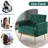 Velet Tufted Armchair With Gold Metal Legs-1602172589