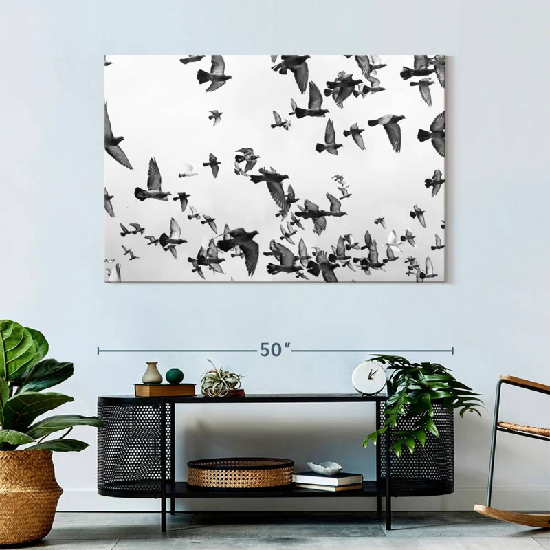 Brampt Pigeon Flock, 32" H x 48" W