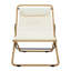 Chaise d'appoint, chaise pliante d'extérieur 2 pièces, chaise de patio avec coussin épais-1380595344