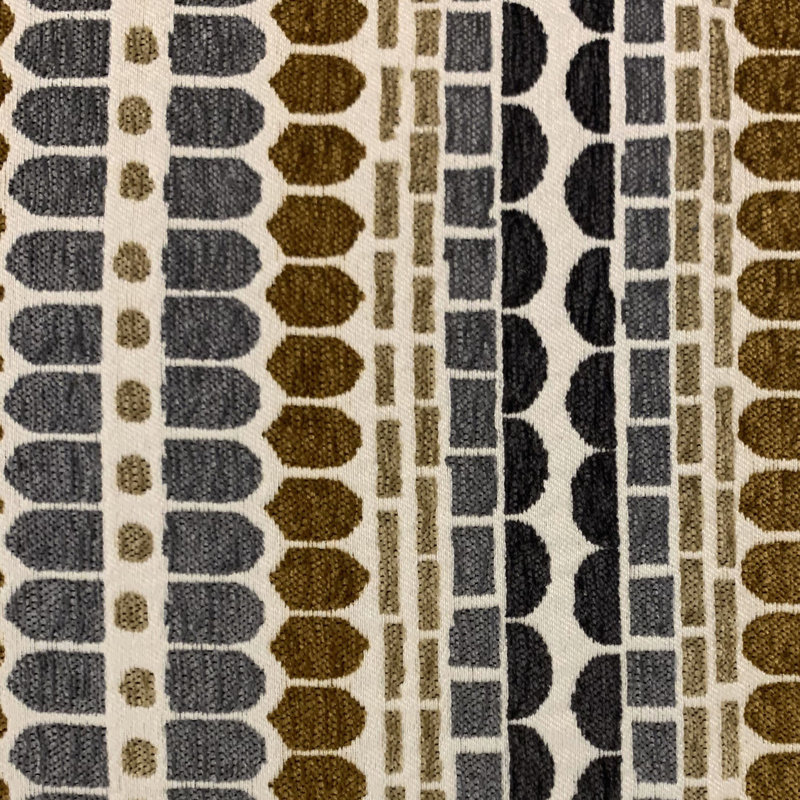 Oreiller géométrique Harmony, 20" x 30", Vert / gris