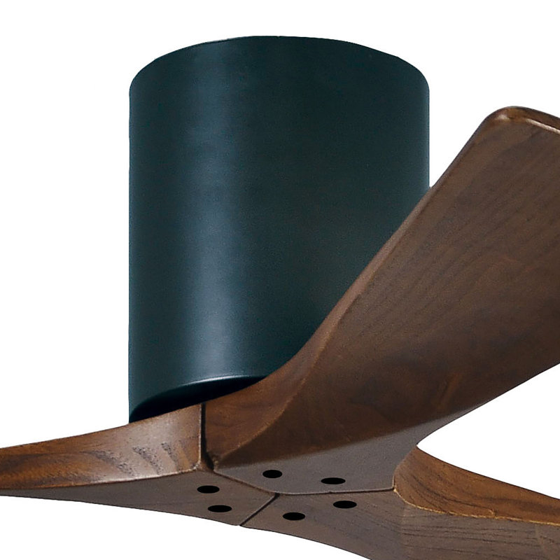 Irene Ceiling Fan, Walnut Tone, Matte Black, 42"