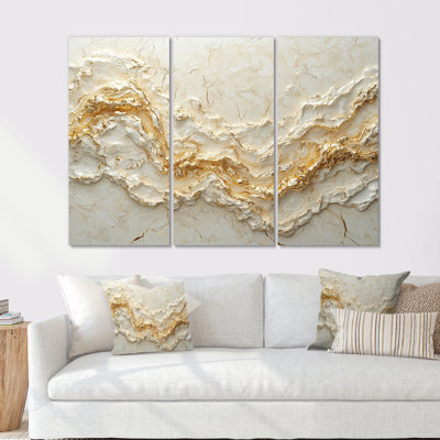 Withun - Art mural en marbre - 3 panneaux